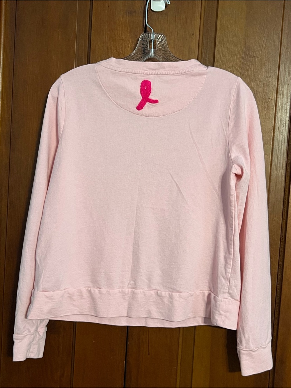 Lilly Pulitzer Pink Rami Graphic Sweatshirt Love Embellished Top Size Small - Picture 9 of 11